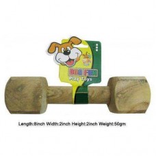 Super Dog Toys Wooden Dumbbell Medium